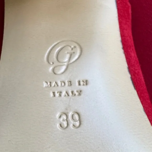 M. Gemi Bold Red Suede Heeled Boots - CHRISTMAS SALE PRICE! - Picture 6 of 8